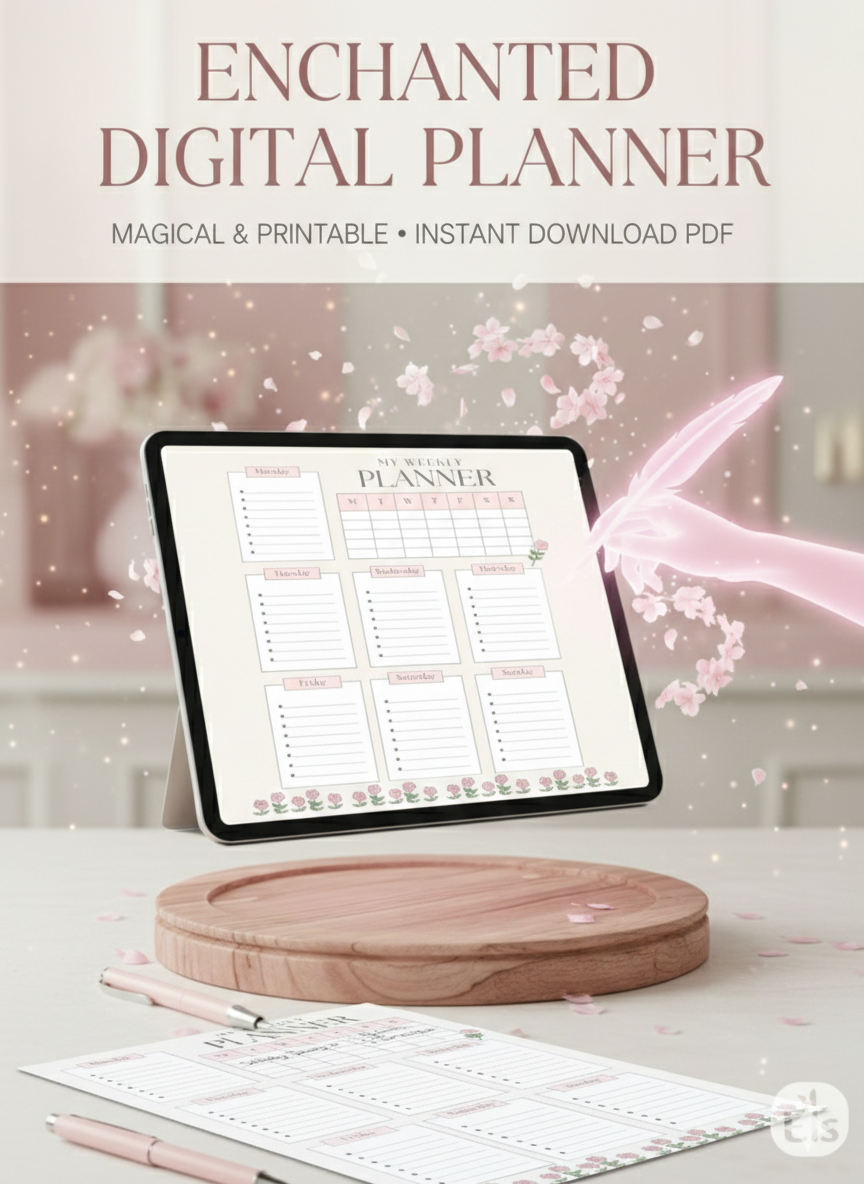 Floral Weekly Planner Printable PDF | Undated Aesthetic Planner | Instant Digital Download