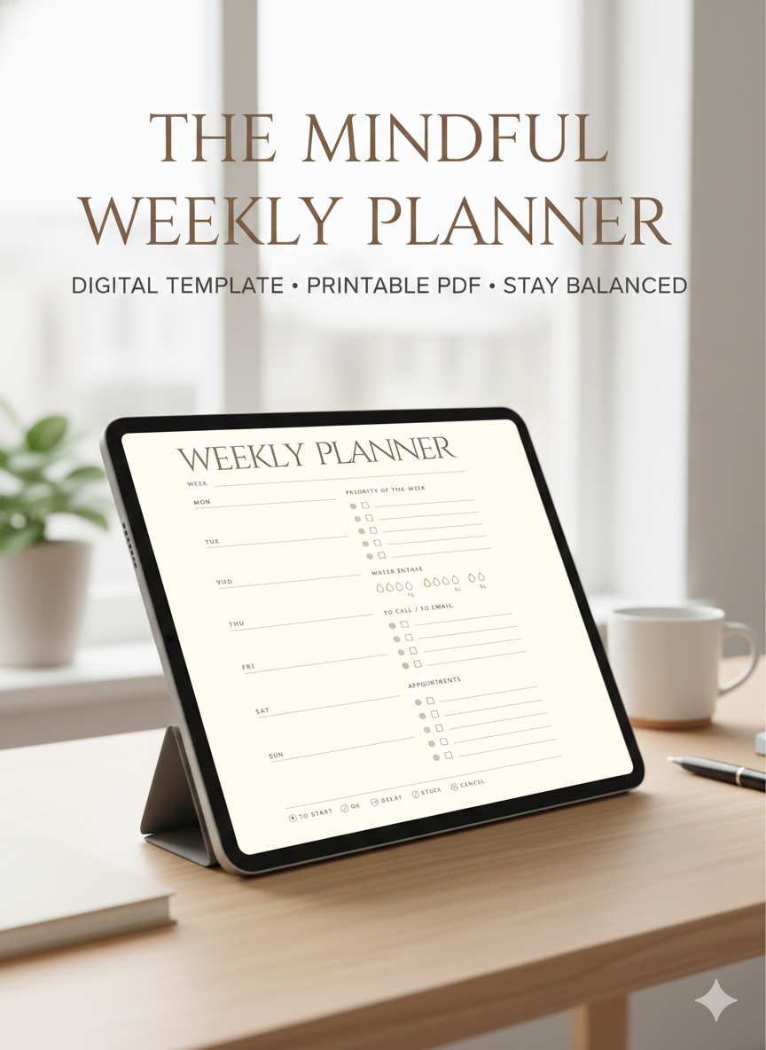 Weekly Productivity Planner – Printable Planning Sheet