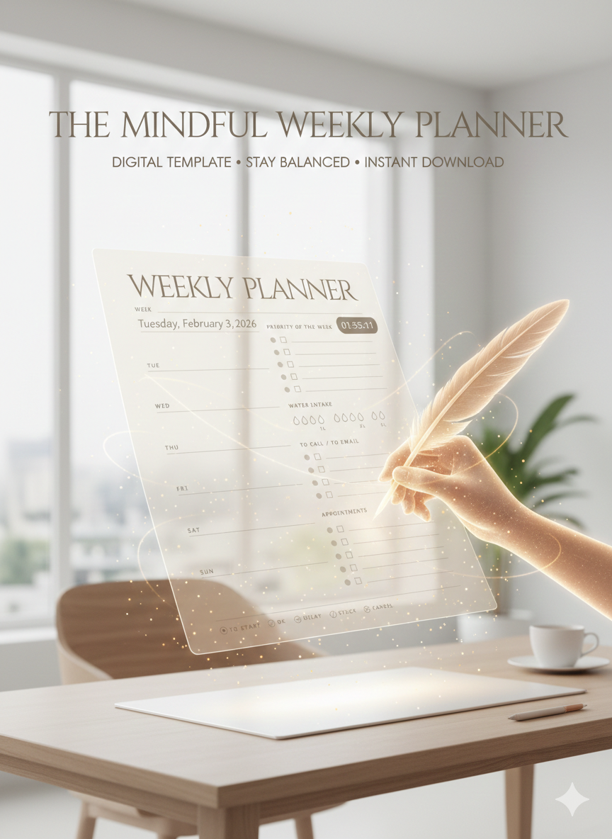 Weekly Productivity Planner – Printable Planning Sheet