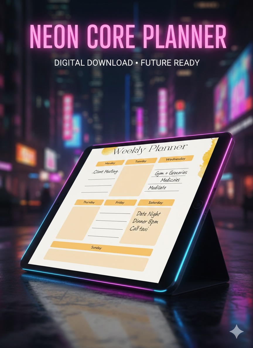 Aesthetic Weekly Planner – Warm Neutral Printable PDF