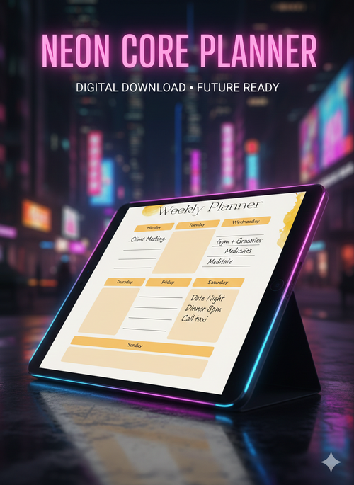 Aesthetic Weekly Planner – Warm Neutral Printable PDF