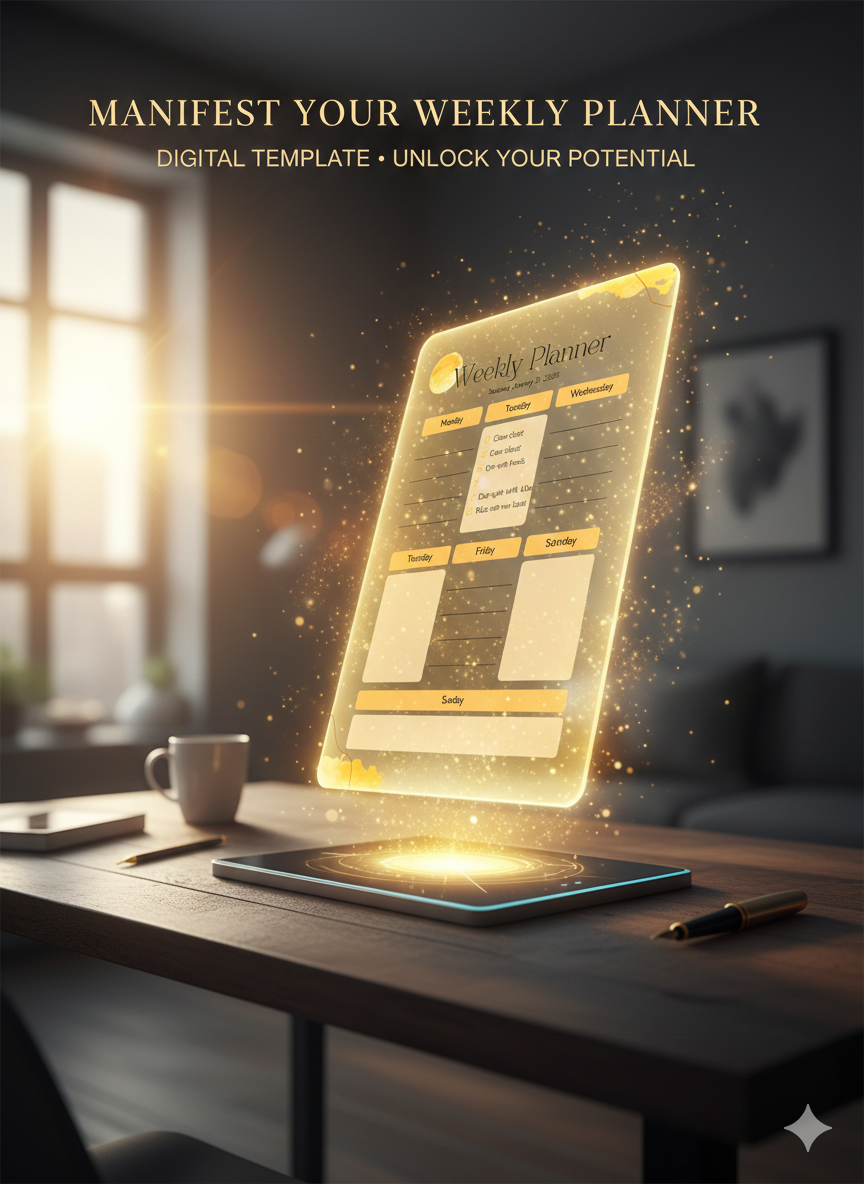 Aesthetic Weekly Planner – Warm Neutral Printable PDF