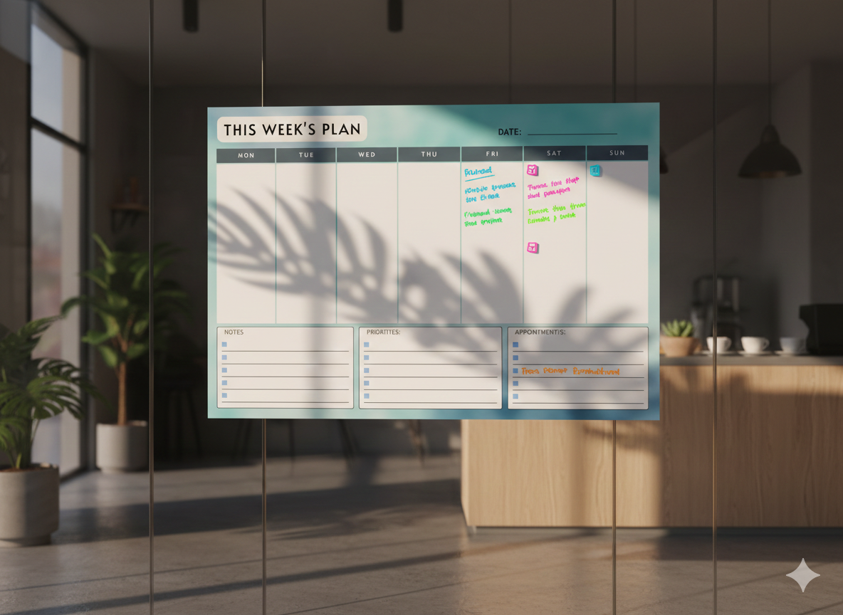 The Clarity Week Planner|This Week, Elevated Minimal Weekly Planner|The Focus Flow Weekly Planner