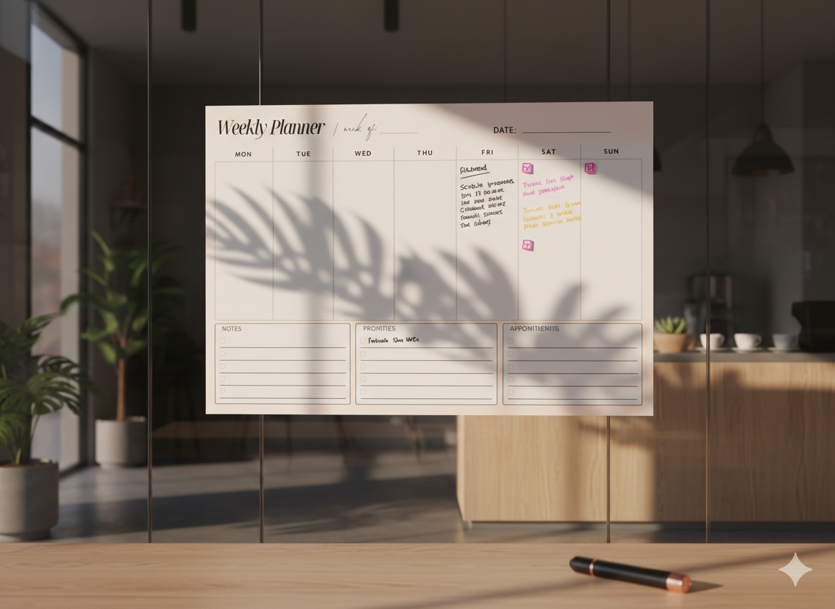 The Clarity Week Planner|This Week, Elevated Minimal Weekly Planner|The Focus Flow Weekly Planner