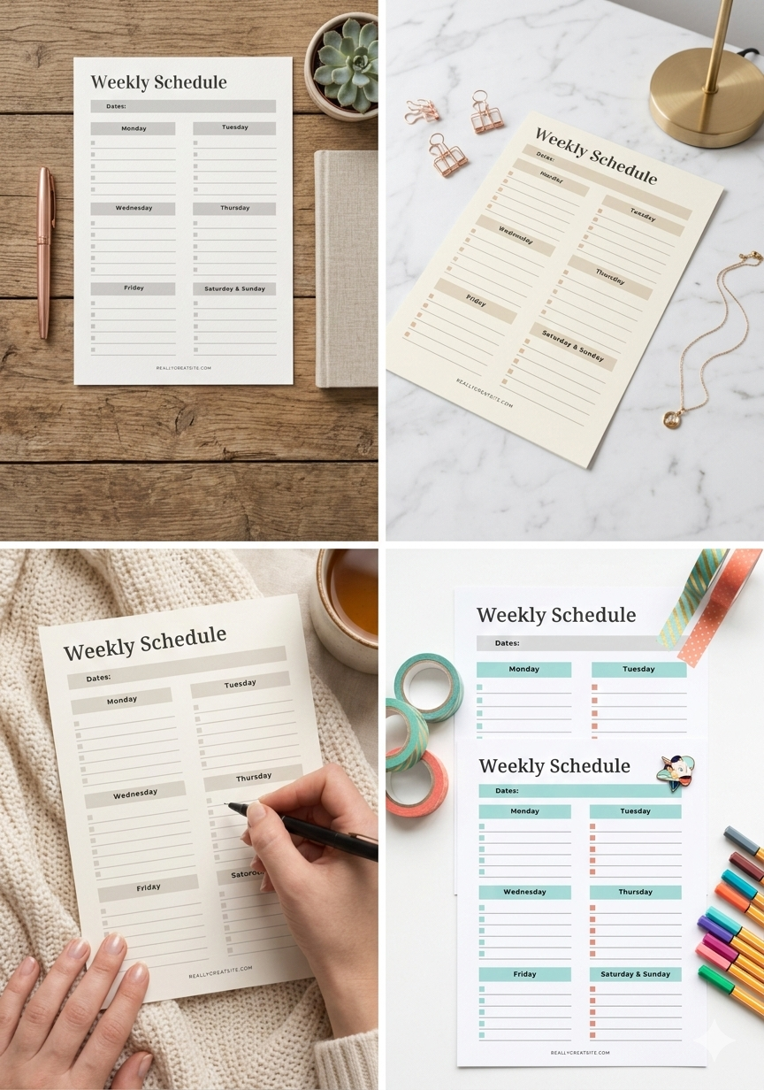 The Calm Command Weekly Plan|Clarity Grid Weekly Scheduler