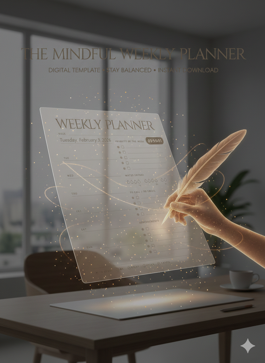 Weekly Productivity Planner – Printable Planning Sheet