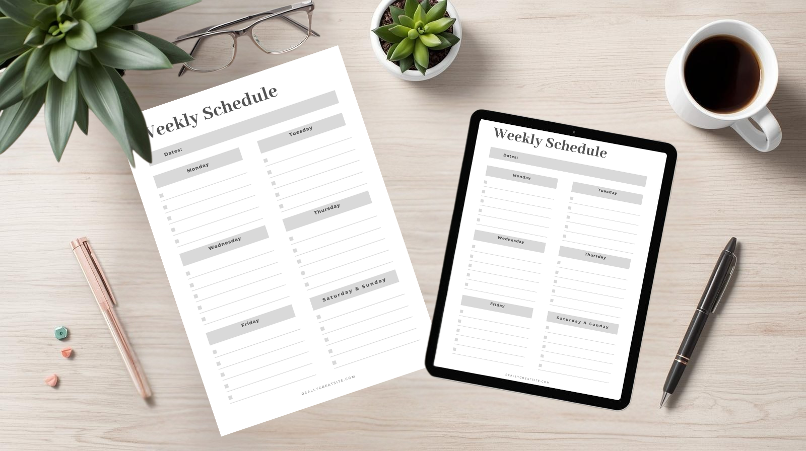 The Calm Command Weekly Plan|Clarity Grid Weekly Scheduler